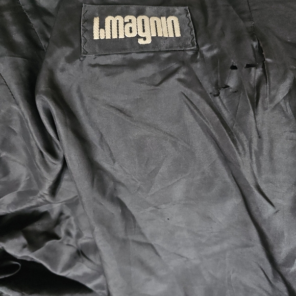 I Magnin Crystal Silver and Black Fox Fur Coat - Picture 3 of 11